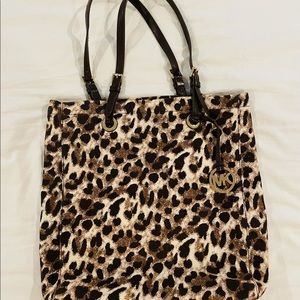 Michael Kors Leopard Print Tote Bag